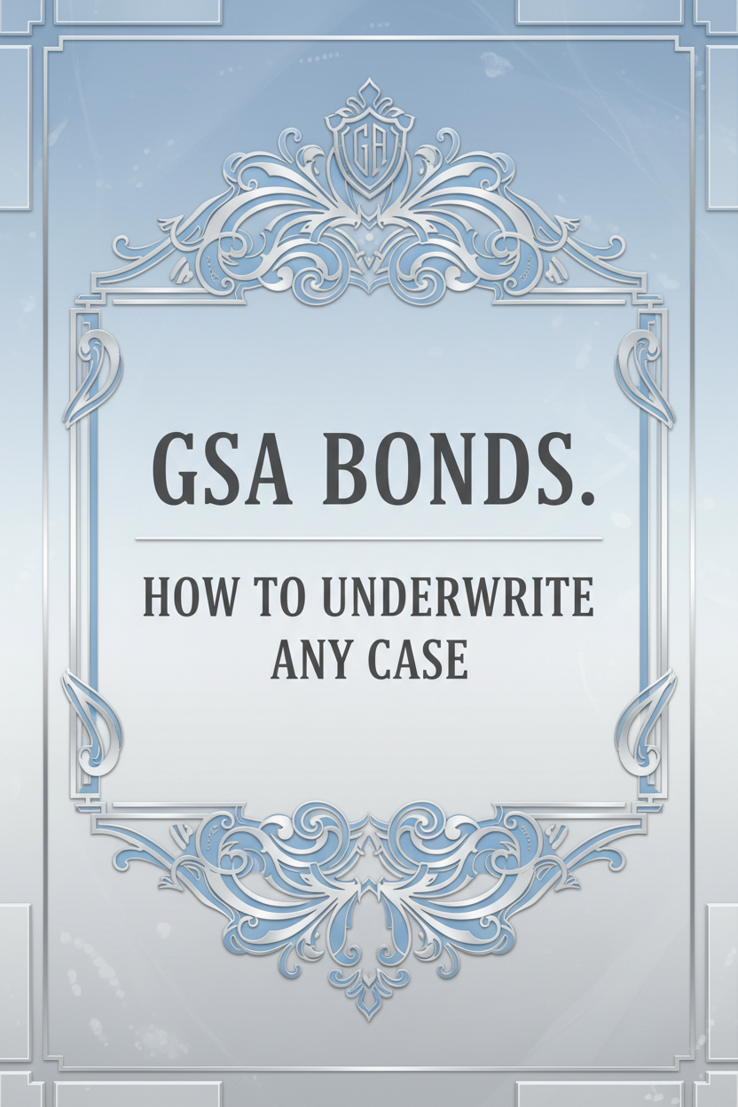 GSA BONDS. HOW TO UNDERWRITE ANY CASE